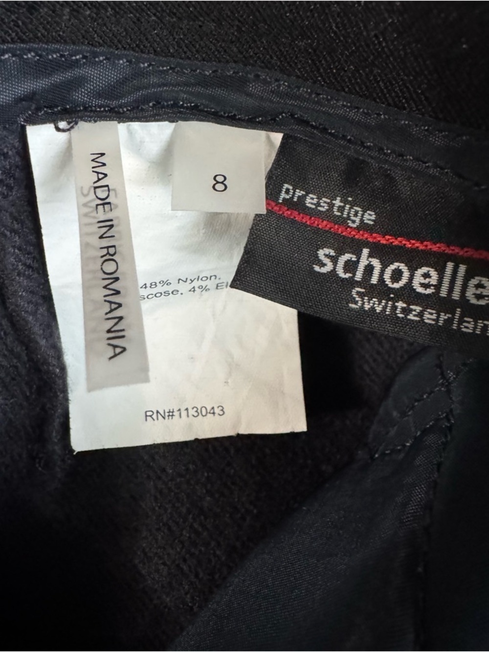 Erin Snow luxury Jes slim leg ski pant navy (black in back) sz 8 - Picture 9 of 11